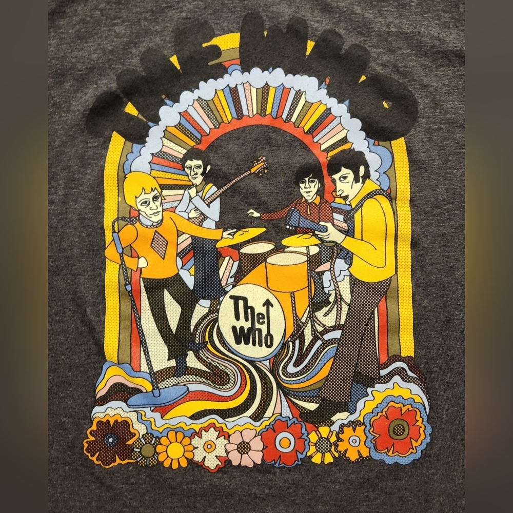 The Who Gray Groovy Graphic Crew Neck T-Shirt